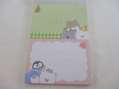 Cute Kawaii Ocean Animals Fish Penguin Seal Octopus 4 x 6 Inch Notepad / Memo Pad - Stationery Designer Paper Collection