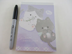 Cute Kawaii Cat Kitten 4 x 6 Inch Notepad / Memo Pad - Stationery Designer Paper Collection
