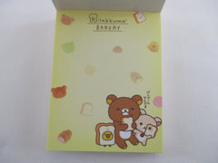 Cute Kawaii San-X Rilakkuma Bear Bakery  𐔌՞. .՞𐦯 ᢉ𐭩.ᐟ Midi Notepad / Memo Pad - A - Stationery Penpal Diary Gift