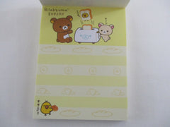 Cute Kawaii San-X Rilakkuma Bear Bakery  𐔌՞. .՞𐦯 ᢉ𐭩.ᐟ Midi Notepad / Memo Pad - B - Stationery Penpal Diary Gift