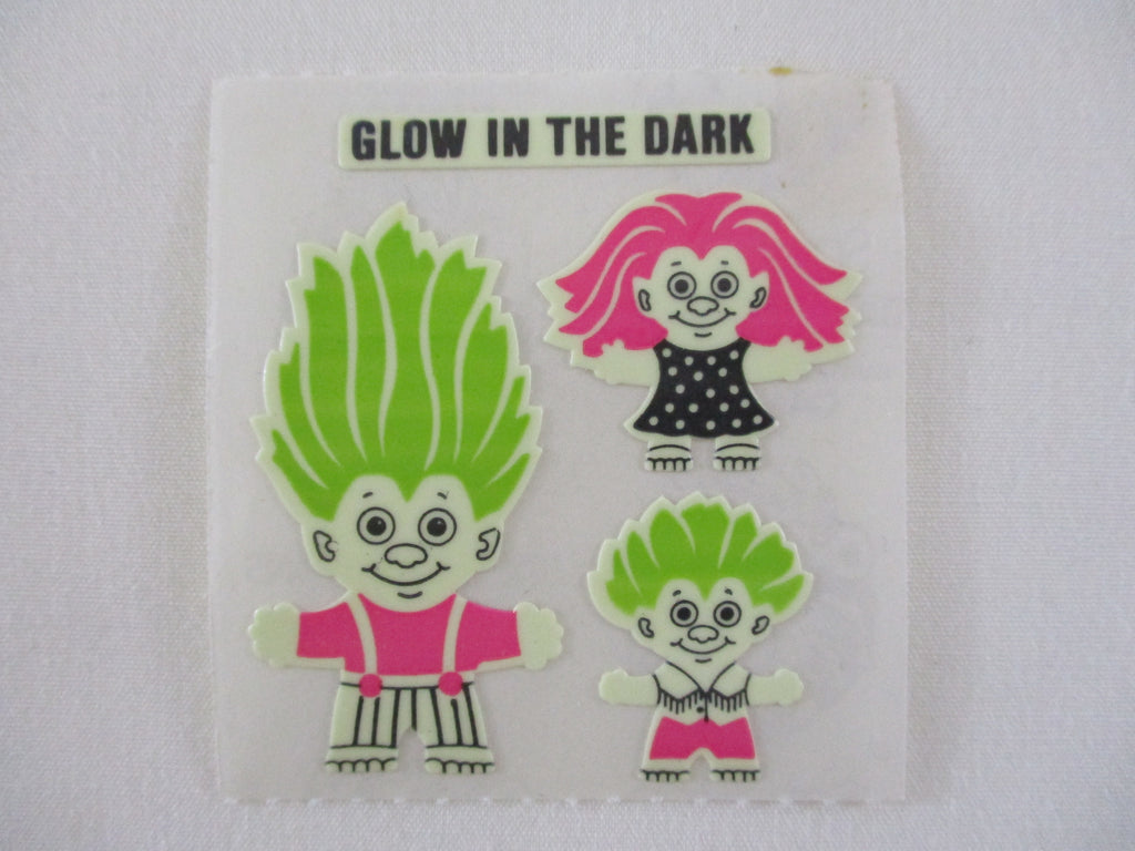 Sandylion Troll Glow in the Dark Sticker Sheet / Module - Vintage & Collectible