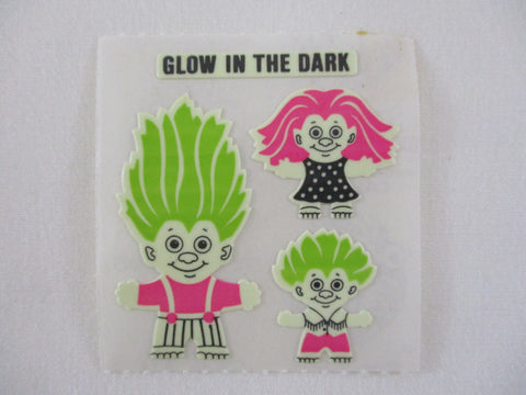 Sandylion Troll Glow in the Dark Sticker Sheet / Module - Vintage & Collectible