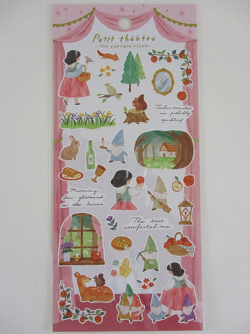 Cute Kawaii Mind Wave Petit Theatre Sticker Sheet - Snow White Fairy Tale Princess Story - for Journal Planner Craft Diary Gift Schedule