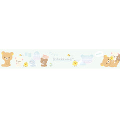 Cute Kawaii San-X Rilakkuma Glitter Washi / Masking Deco Tape - F - for Scrapbooking Journal Planner Craft Schedule Agenda