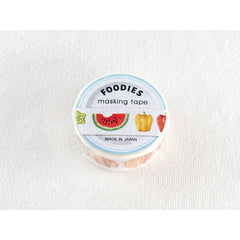 Cute Kawaii MW Foodies Washi / Masking Deco Tape - C - Fruits and Vegetables - for Scrapbooking Journal Planner Craft