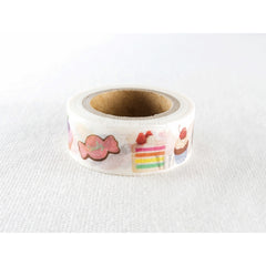 Cute Kawaii Mind Wave Foodies Washi / Masking Deco Tape - B - Sweet Cookies Cake Cupcakes Donut - for Scrapbooking Journal Planner Craft