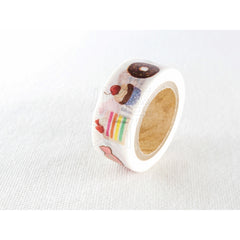 Cute Kawaii Mind Wave Foodies Washi / Masking Deco Tape - B - Sweet Cookies Cake Cupcakes Donut - for Scrapbooking Journal Planner Craft
