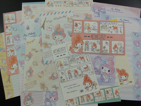 z Cute Kawaii Sanrio My Melody Letter Paper + Envelope Theme Set
