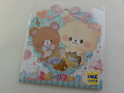 Cute Kawaii Crux Cup Size Bear and Rabbit Macaroon Stickers Flake Sack