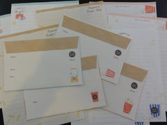 Cute Kawaii Kamio Popcorn Gumball Burger Letter Sets