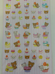 Cute Kawaii San-X Rilakkuma Glitter Muffin Bakery Sticker Sheet