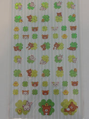 Cute Kawaii San-X Rilakkuma Clover Sticker Sheet