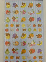 Cute Kawaii San-X Rilakkuma Fruits Sticker Sheet