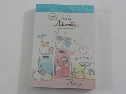 Cute Kawaii Q-Lia Adorable Puffy Hamster Mini Notepad / Memo Pad - Stationery Design Writing Collection
