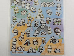 Cute Kawaii Kamio Panda Bear Sticker Sheet - with Gold Accents - for Journal Planner Craft Agenda Organizer Scrapbook
