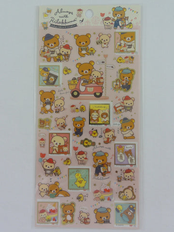 Cute Kawaii San-X Rilakkuma Sticker Sheet 2019 - Always with Rilakkuma A - for Planner Journal Scrapbook Craft Gift