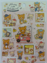 Cute Kawaii San-X Rilakkuma Sticker Sheet 2019 - Always with Rilakkuma A - for Planner Journal Scrapbook Craft Gift
