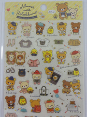 Cute Kawaii San-X Rilakkuma Sticker Sheet 2019 - Always with Rilakkuma B - for Planner Journal Scrapbook Craft