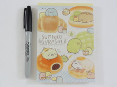 Cute Kawaii San-X Sumikko Gurashi Bakery Shop theme 4 x 6 Inch Notepad / Memo Pad - Stationery Designer Paper Collection