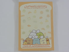 Cute Kawaii San-X Sumikko Gurashi Bakery Shop theme 4 x 6 Inch Notepad / Memo Pad - Stationery Designer Paper Collection