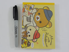 Cute Kawaii San-X Rilakkuma Bear Always with theme 4 x 6 Inch Notepad / Memo Pad - Stationery Designer Paper Collection