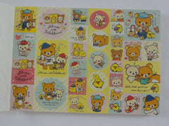 Cute Kawaii San-X Rilakkuma Bear Always with theme 4 x 6 Inch Notepad / Memo Pad - Stationery Designer Paper Collection