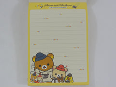 Cute Kawaii San-X Rilakkuma Bear Always with theme 4 x 6 Inch Notepad / Memo Pad - Stationery Designer Paper Collection