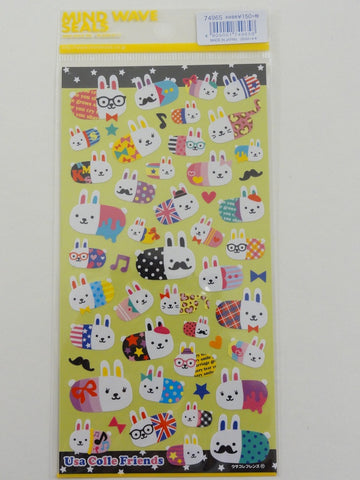 Cute Kawaii Mind Wave Usa Colle Rabbits Sticker Sheet