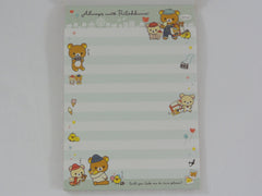 Cute Kawaii San-X Rilakkuma Bear Always with theme 4 x 6 Inch Notepad / Memo Pad - Stationery Designer Paper Collection