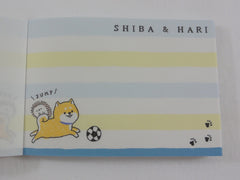 Cute Kawaii Crux Puppies Hedgehog and Bubble Tea Mini Notepad / Memo Pad - Stationery Design Writing Collection