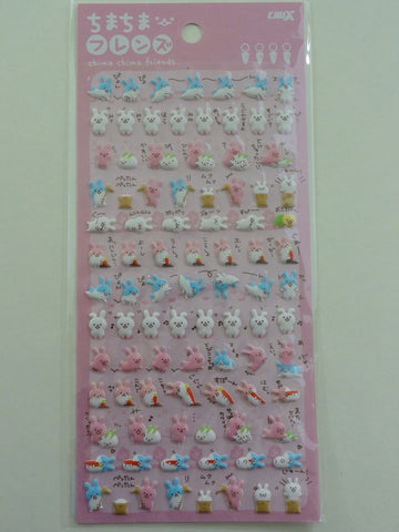 Cute Kawaii Crux Chima Friends Rabbits Bunny Sticker Sheet