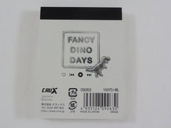 Cute Kawaii Crux Dino Mini Notepad / Memo Pad - B Fancy Days - Stationery Design Writing Collection