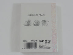 Cute Kawaii Crux Hello My Peach Mini Notepad / Memo Pad - Stationery Design Writing Collection