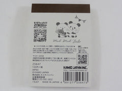 Cute Kawaii Kamio Mochi Panda Mini Notepad / Memo Pad - R - Stationery Designer Writing Paper Collection