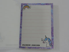 Cute Kawaii Crux Unicorn Game #Aurora #SWAG Mini Notepad / Memo Pad - Stationery Designer Paper Collection