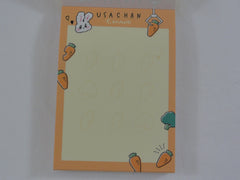 Cute Kawaii Crux Carrot Rabbit Usachan Mini Notepad / Memo Pad - Stationery Design Writing Collection