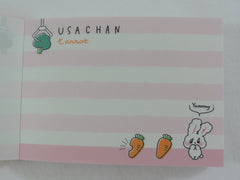 Cute Kawaii Crux Carrot Rabbit Usachan Mini Notepad / Memo Pad - Stationery Design Writing Collection