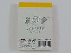 Cute Kawaii Crux Carrot Rabbit Usachan Mini Notepad / Memo Pad - Stationery Design Writing Collection