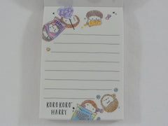 Cute Kawaii Crux Hedgehog Candy Friends Mini Notepad / Memo Pad - Stationery Designer Paper Collection
