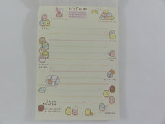 Cute Kawaii San-X Sumikko Gurashi Tapioca Bubble Drink 4 x 6 Inch Notepad / Memo Pad - A - Stationery Designer Paper Collection