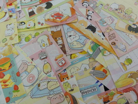 z Food Theme Mini Memo Note Paper Set - 100 pcs