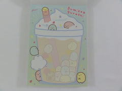 Cute Kawaii San-X Sumikko Gurashi Tapioca Bubble Drink 4 x 6 Inch Notepad / Memo Pad - B - Stationery Designer Paper Collection