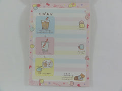 Cute Kawaii San-X Sumikko Gurashi Tapioca Bubble Drink 4 x 6 Inch Notepad / Memo Pad - B - Stationery Designer Paper Collection