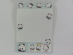 Cute Kawaii San-X Hamipa Panda 4 x 6 Inch Notepad / Memo Pad - A - Stationery Designer Paper Collection