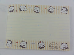 Cute Kawaii San-X Hamipa Panda 4 x 6 Inch Notepad / Memo Pad - B - Stationery Designer Paper Collection