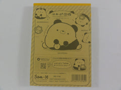 Cute Kawaii San-X Hamipa Panda 4 x 6 Inch Notepad / Memo Pad - B - Stationery Designer Paper Collection