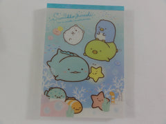 Cute Kawaii San-X Sumikko Gurashi Ocean Sea Beach 4 x 6 Inch Notepad / Memo Pad - Stationery Designer Paper Collection
