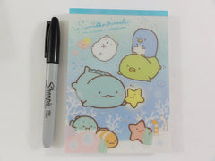Cute Kawaii San-X Sumikko Gurashi Ocean Sea Beach 4 x 6 Inch Notepad / Memo Pad - Stationery Designer Paper Collection