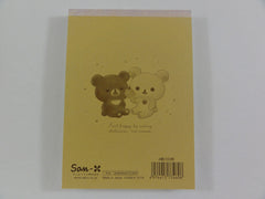 Cute Kawaii San-X Rilakkuma Bear Chairoikoguma Ice Cream 4 x 6 Inch Notepad / Memo Pad - Stationery Designer Paper Collection