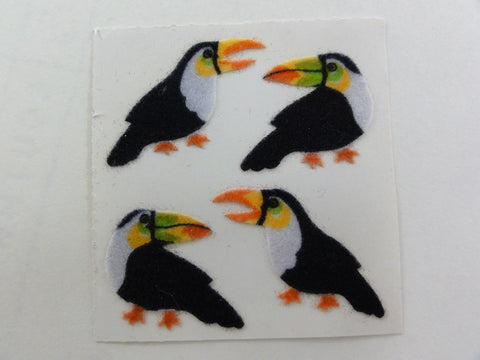 Sandylion Bird Fuzzy Sticker Sheet / Module - Vintage & Collectible